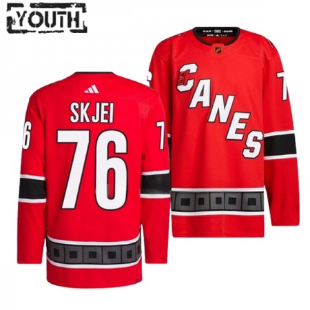 Carolina Hurricanes Trikot Brady Skjei 76 Adidas 2022-23 Rot Reverse Retro 2.0 Authentic - Kinder